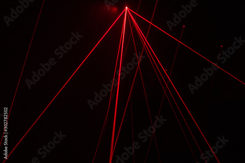 red laser beams