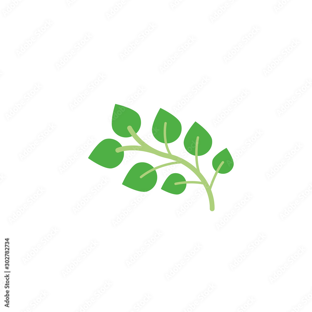 branch foliage nature leaf icon flat branch foliage nature leaf icon flat