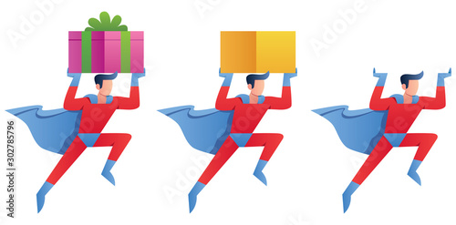 Superhero Bringing Something