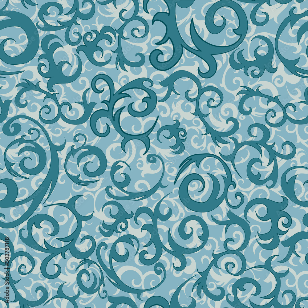 Winter cartoon color frozen seamless pattern Winter cartoon color frozen seamless pattern