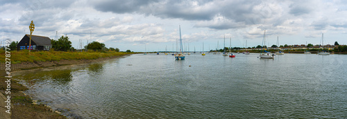 Fotografie, Obraz Panorama shot of the River Crouch by Woodham Ferrers and Hullbridge