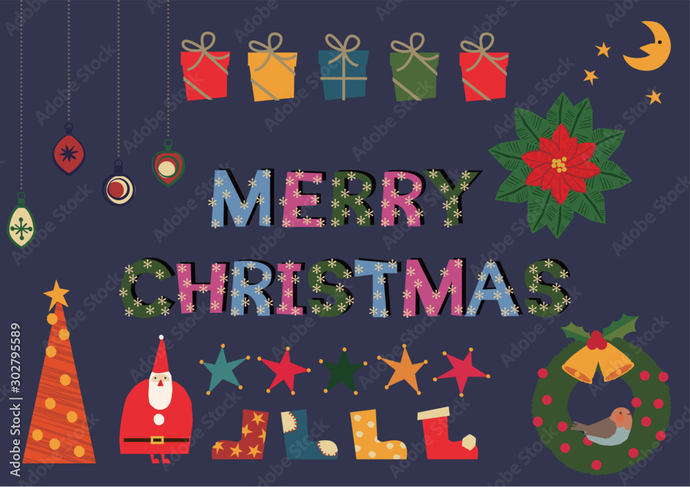 クリスマスの為のイラスト素材集 アイコン クリスマスのイメージ Stock Vector Adobe Stock クリスマスの為のイラスト素材集 アイコン クリスマスのイメージ Stock Vector Adobe Stock