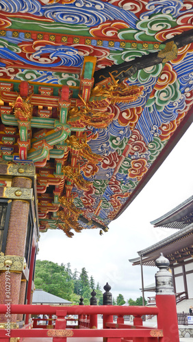unique roof of oriental building found in Asia