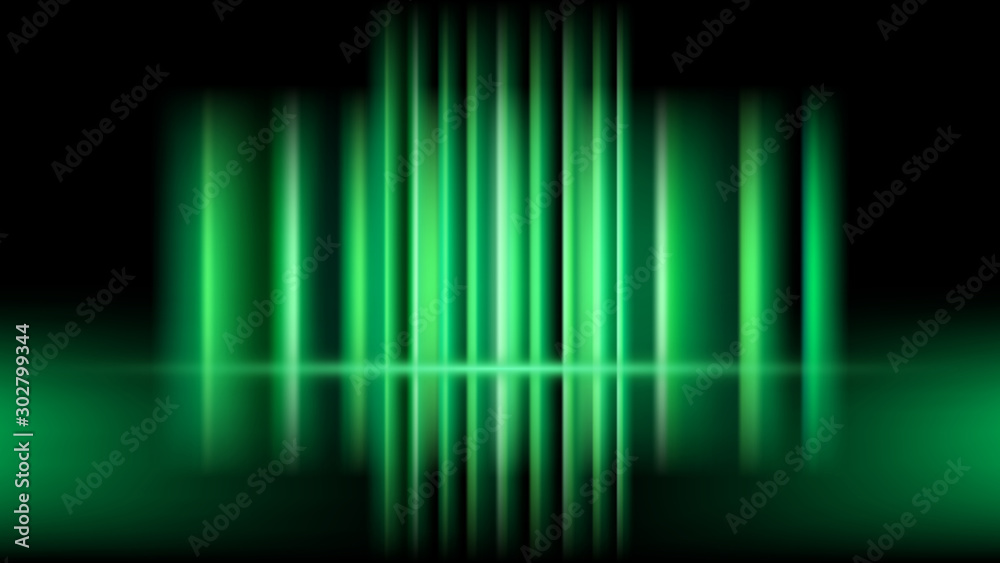 Glowing ray light effect and neon light abstract background. green abstract laser beams on black background Glowing ray light effect and neon light abstract background. green abstract laser beams on black background