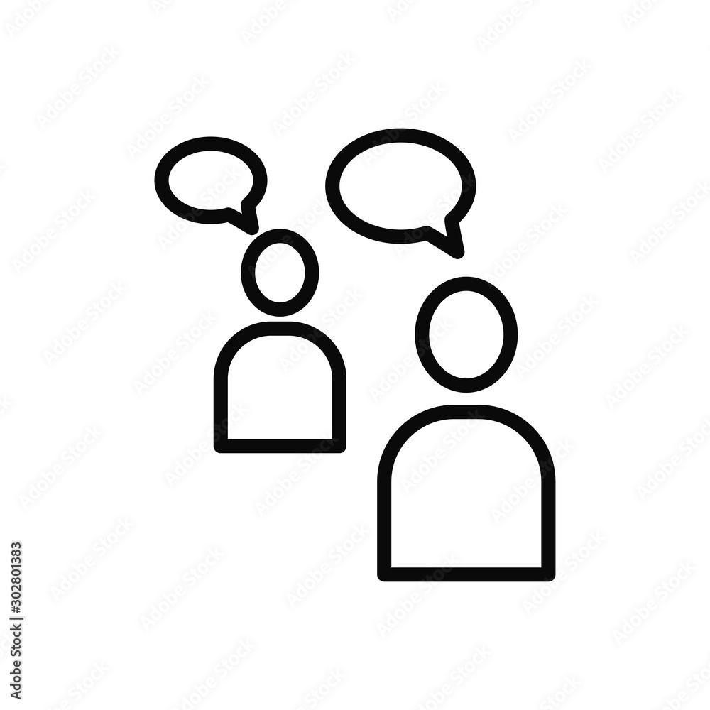 bubble speak icon trendy flat design bubble speak icon trendy flat design