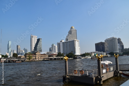 The city view of Bangkok in Thailand
