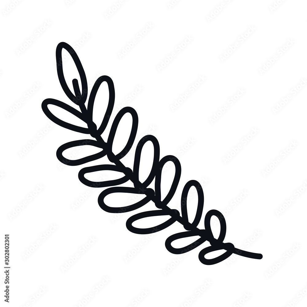 Isolated leaf icon vector design Isolated leaf icon vector design