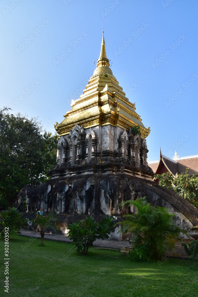 Naklejka premium The view of Chiang Mai in Thailand