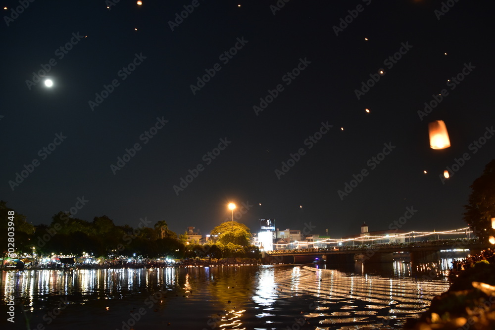 The lantern festival in Chiang mai, Thailand