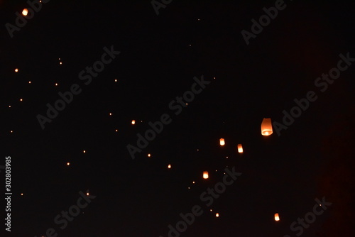 The lantern festival in Chiang mai, Thailand