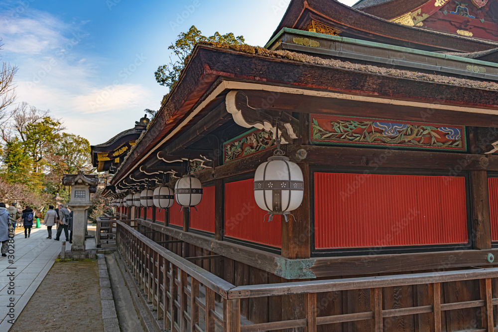 京都 北野天満宮 本殿透塀 Stock 写真 Adobe Stock