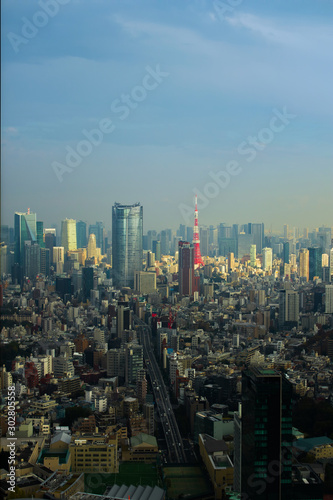 日本 東京 高層ビルのある風景 typical sight of Tokyo, Japan
