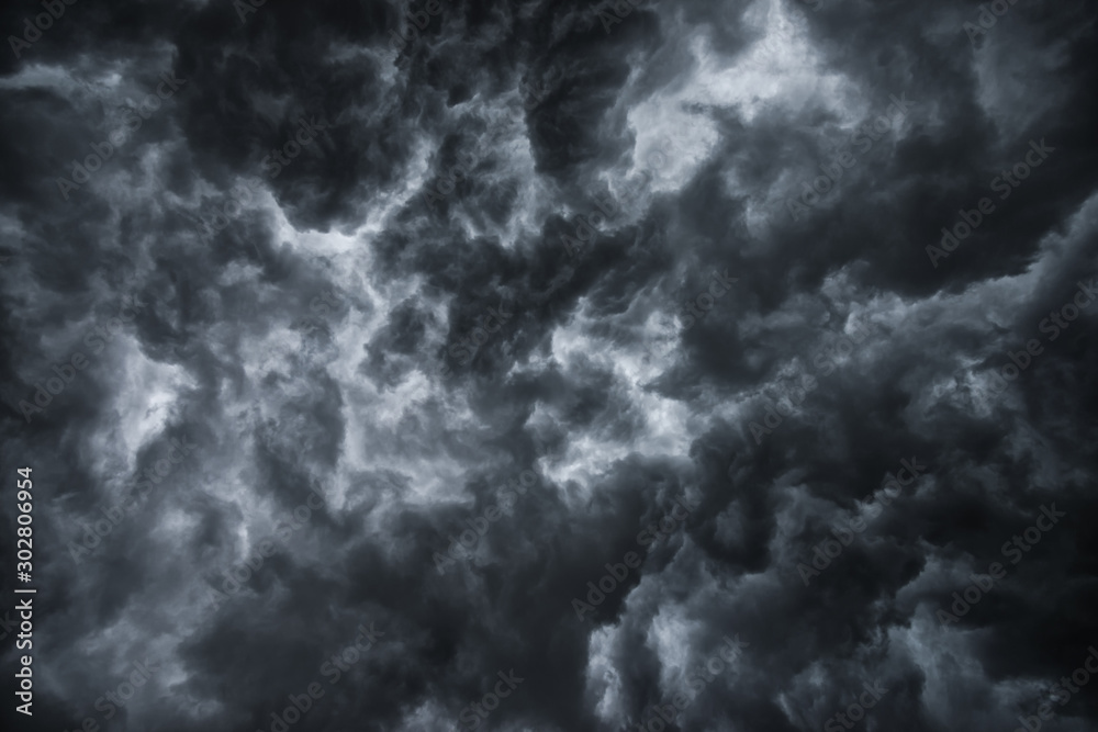 The dark clouds before heavy rain storm. The dark clouds before heavy rain storm.