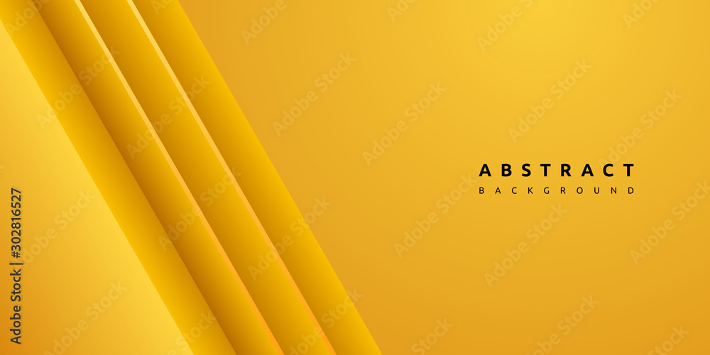 Fototapeta Dynamic colorful yellow stripe and clean texture background