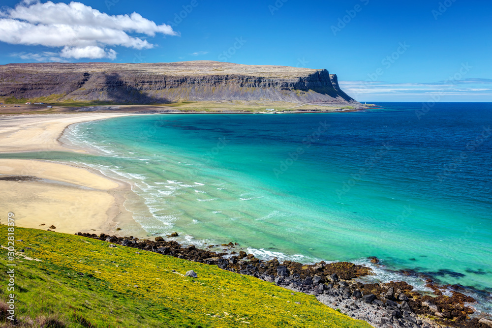 The Beautiful Hnjótur beach in the West Fjords of Iceland