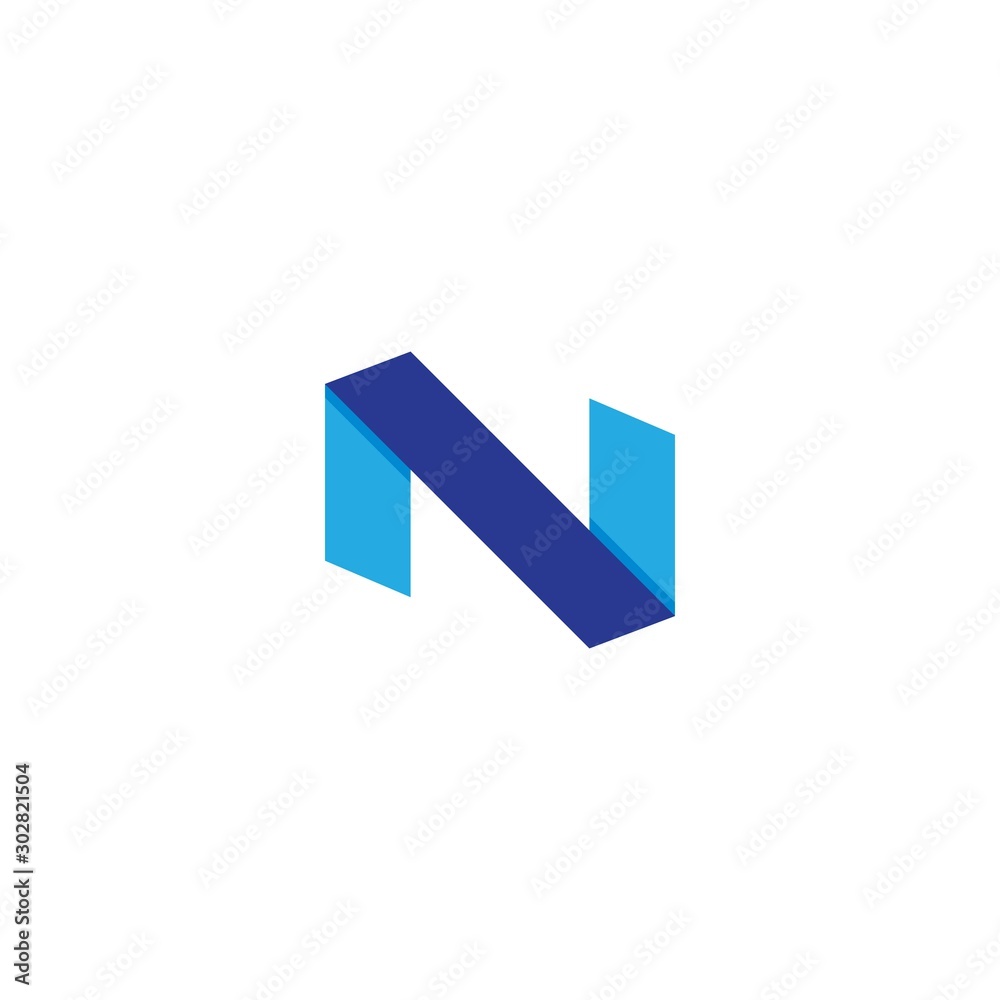 N Letter logo business template vector icon