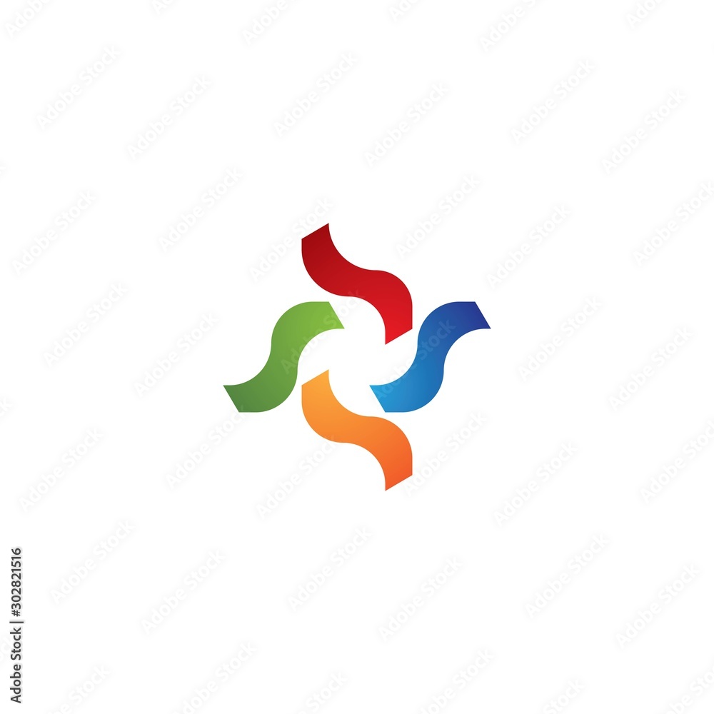 community logo template vector icon design
