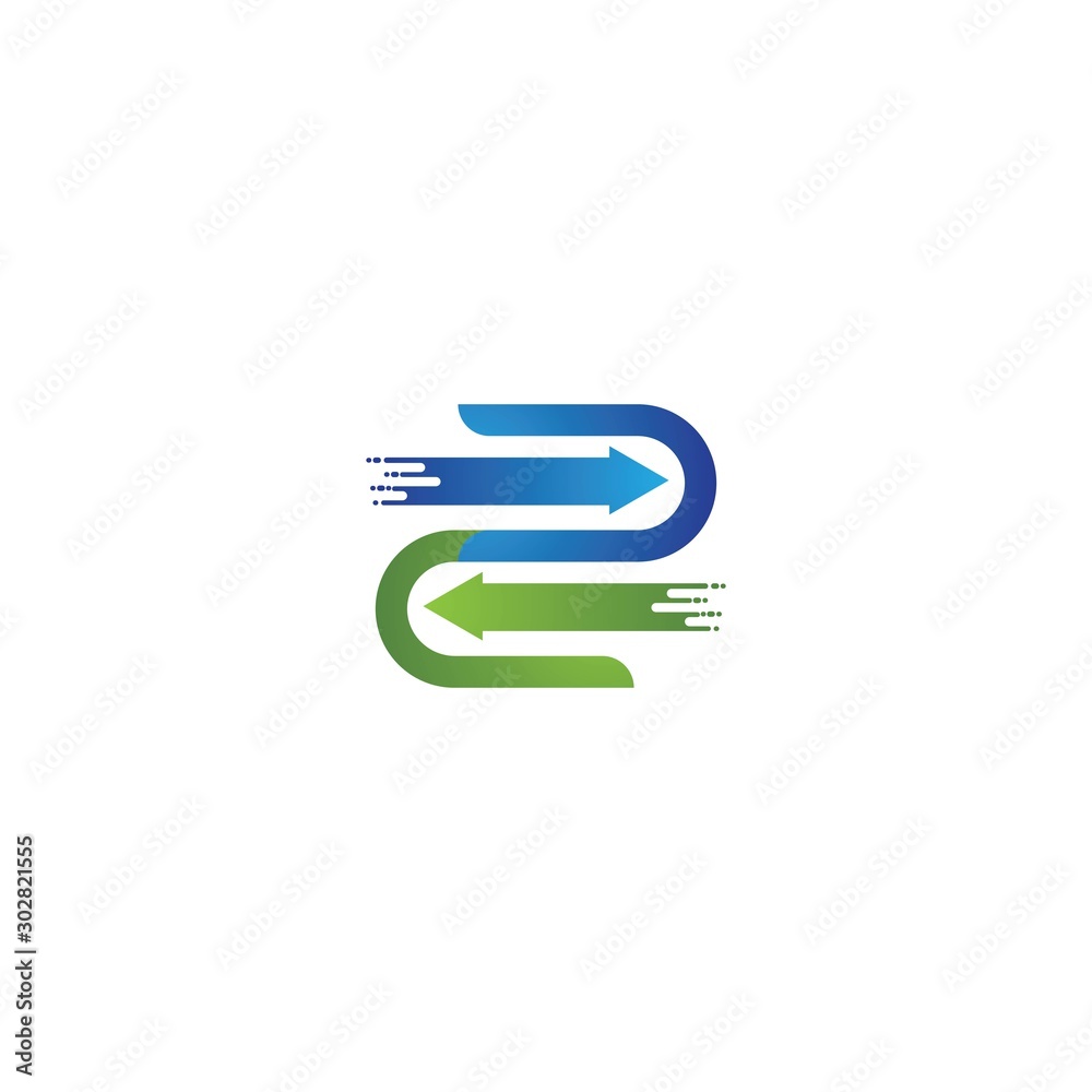 Arrows vector illustration icon logo template design Arrows vector illustration icon logo template design