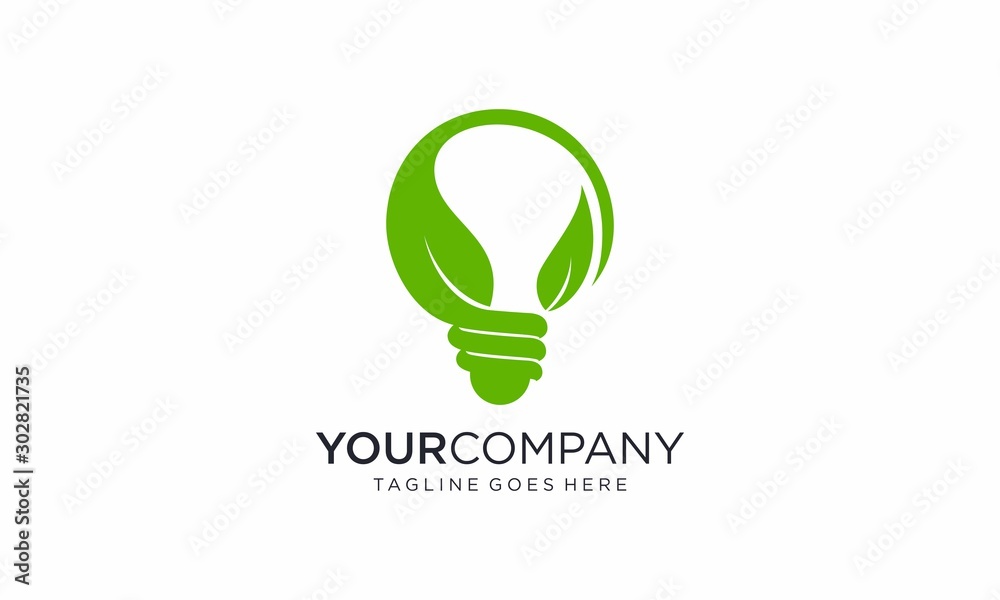 Green light bulb logo designs Green light bulb logo designs