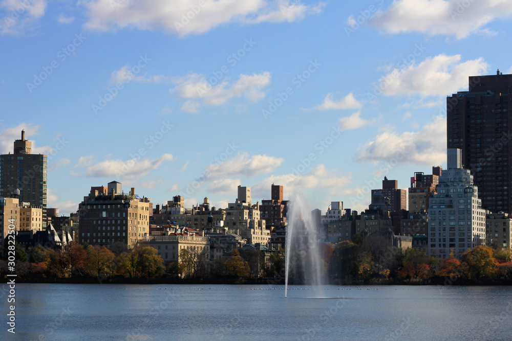 Absorbing the Central Park scenery on a refreshing autumn day