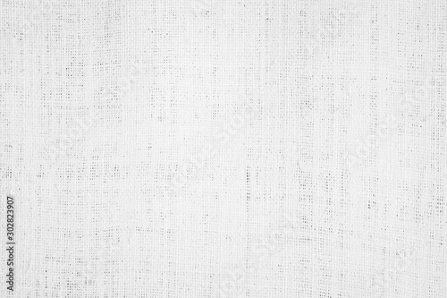 White abstract cotton towel mock up template fabric on background. Cloth Wallpaper of artistic grey wale linen canvas. Cloth Blanket or Curtain of pattern and copy space for text decoration.