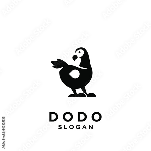 dodo bird logo icon design vector illustration