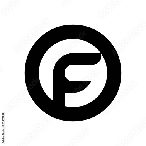 letter f design business logo vector