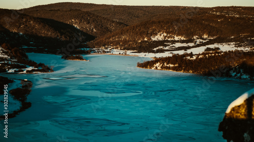 The frozen lake
