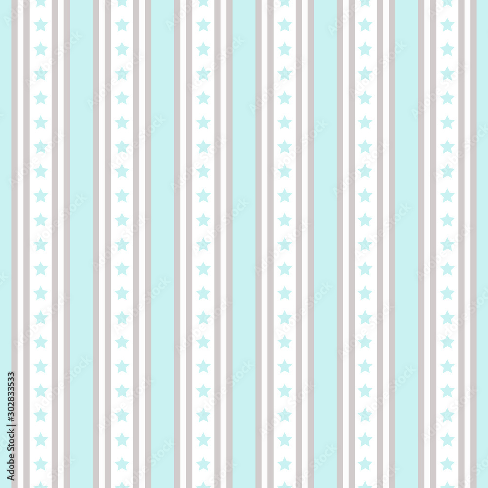 Seamless pattern with blue stars and white stripes. Seamless pattern with blue stars and white stripes.