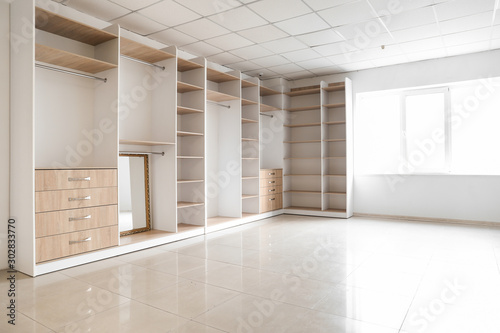 Foto View of empty dressing room