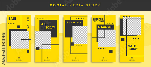 Banners Bundle Kit Set of Social Media Instagram Story. Geometric Stories Sale Banner Background ,Poster, Flyer, Coupon, Layout Composision Gift Card, Smartphone Templates Story editable eps 10 vector