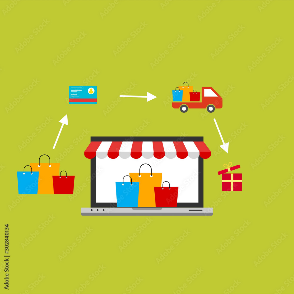 E-payment banner web icon for business, Application, E-wallet, NFC, QR code, Digital money, digital banking. Modern vector illustration concept, isolated on colored background E-payment banner web icon for business, Application, E-wallet, NFC, QR code, Digital money, digital banking. Modern vector illustration concept, isolated on colored background