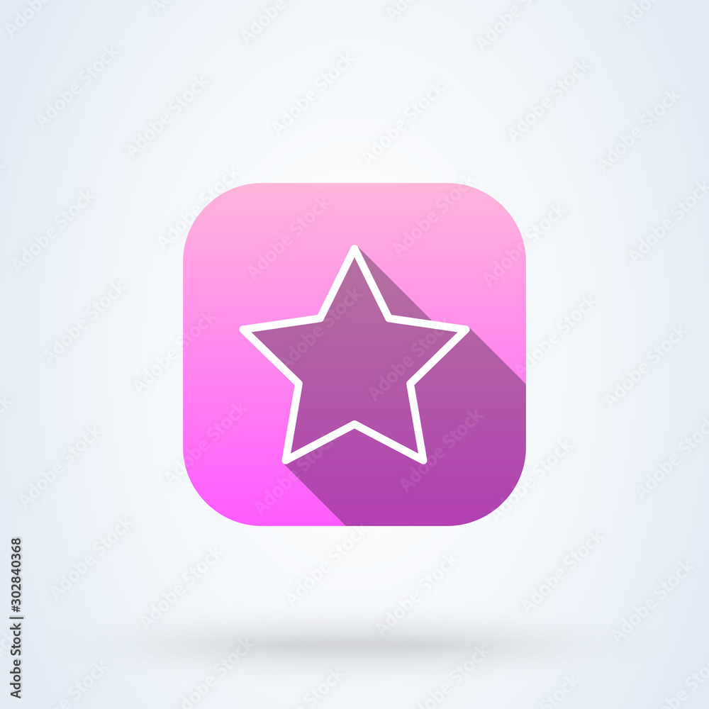 Clasic star Simple. Outline modern icon design illustration. Clasic star Simple. Outline modern icon design illustration.
