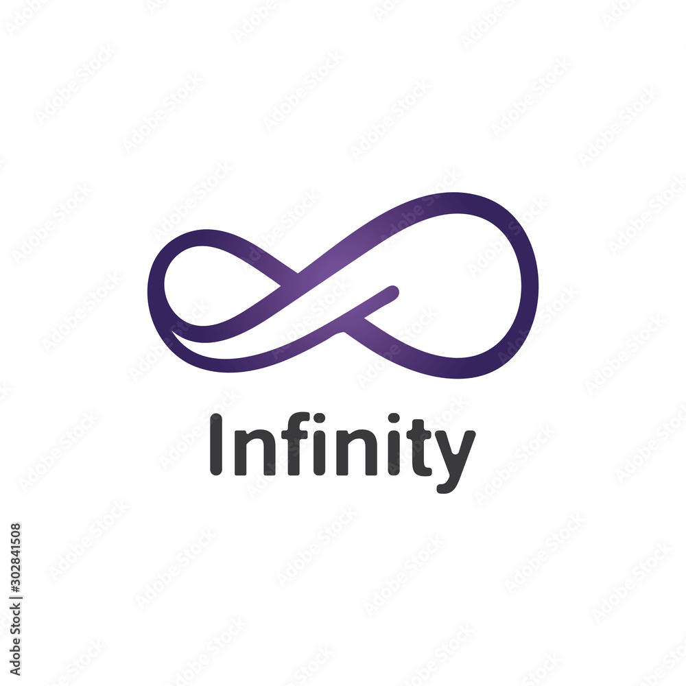Fototapeta premium Infinity logo design inspiration vector illustration template icon