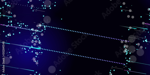 Fast Effect. Motion Neon. Seamless Pattern. Glitch