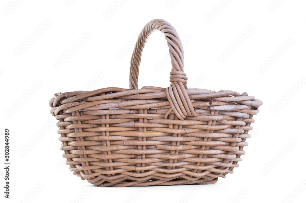 Obraz premium Dirty basket on a white background