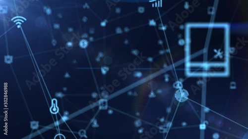 Connecting people on the internet, Social network connections.