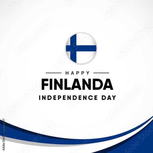 Finlandia independence day design template. Design for digital banner or print.. Free Download Finlandia independence day design template. Design for digital banner or print.. - GFXLoad