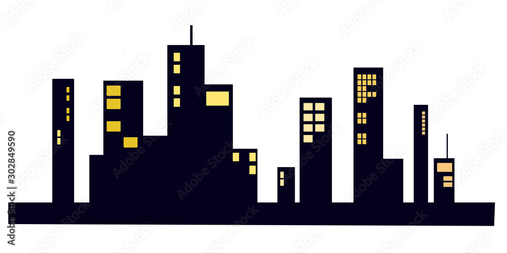 Obraz premium city at night