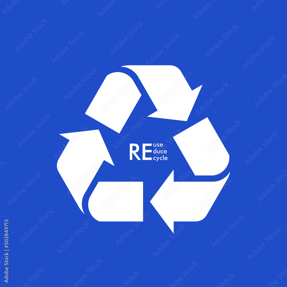 Reuse Reduce Recycle. Conscious consumption vector illustration. Reuse Reduce Recycle. Conscious consumption vector illustration.