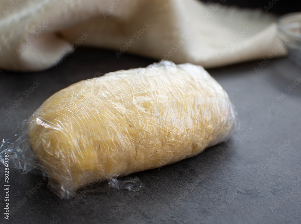 fresh dough from refrigerator