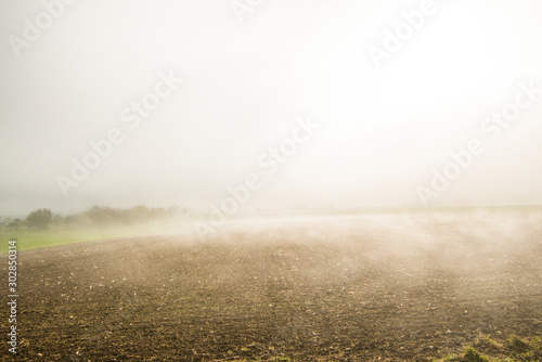 fog in autumn over fields © hjschneider