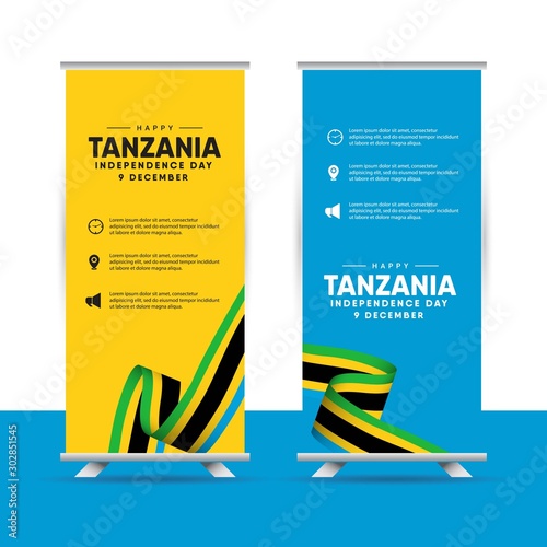 Tanzania independence day vector template. Design illustration for banner; advertising; greeting cards or print. Design happiness celebration.