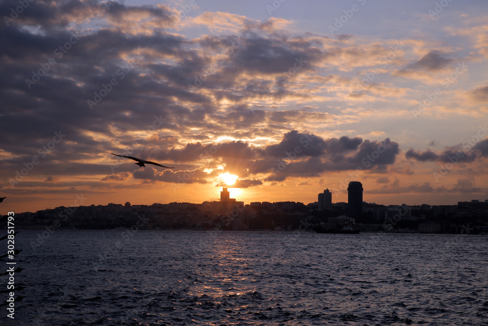 Istanbul sun sunset view photos, Turkey