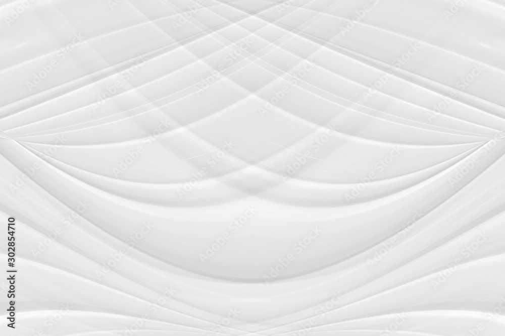 White 3 d background with wave illustration, beautiful bending pattern for web screensaver. Light gray texture with smooth lines for a wedding card. White 3 d background with wave illustration, beautiful bending pattern for web screensaver. Light gray texture with smooth lines for a wedding card.