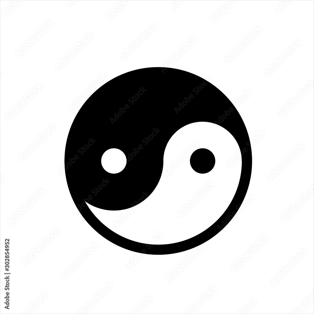 Yin and yang icon in trendy flat style isolated on background. Yin and yang icon page symbol for your web site design Yin and yang icon logo, app, UI. Yin and yang icon Vector illustration, EPS10. Yin and yang icon in trendy flat style isolated on background. Yin and yang icon page symbol for your web site design Yin and yang icon logo, app, UI. Yin and yang icon Vector illustration, EPS10.