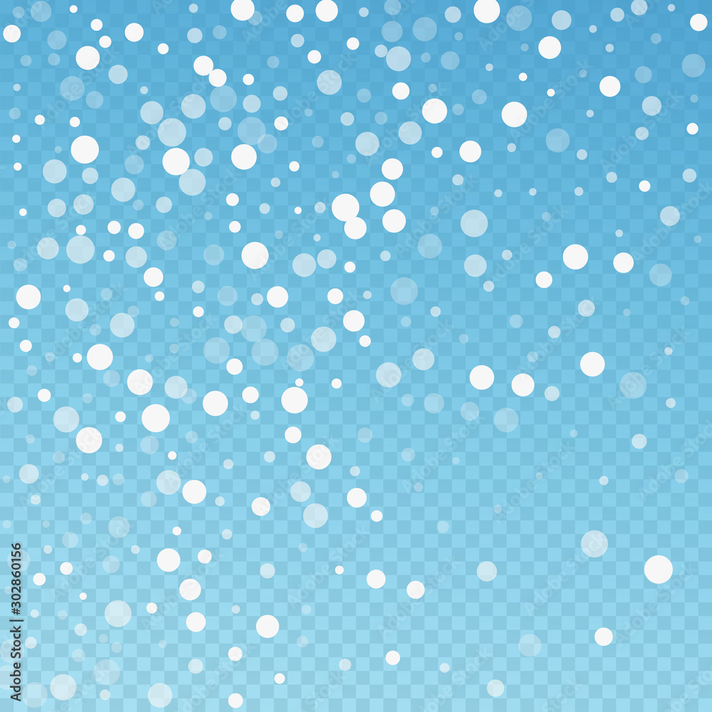 White dots Christmas background. Subtle flying sno White dots Christmas background. Subtle flying sno