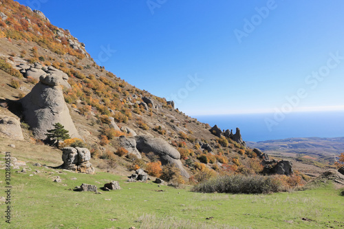 mount demerdzhi in the crimea photo