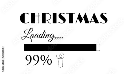 Christmas Quote, Winter X mas slogan, Inspirational text for invitation design