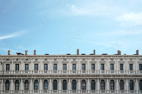 procuratie nuove building in venice italy, famous landmark of european history photo